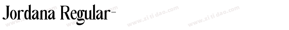 Jordana Regular字体转换